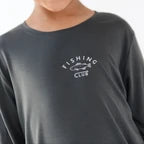 Long Sleeve Shirt | Fishing Club Midnight Charcoal
