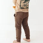 Bamboo French Terry Joggers | Dark Brown