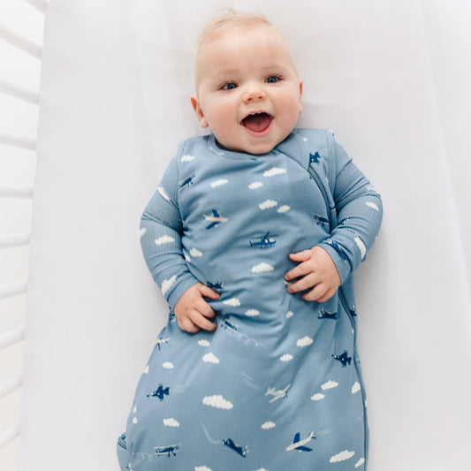 Bamboo Sleep Sack 1.0 | Take Flight Blue