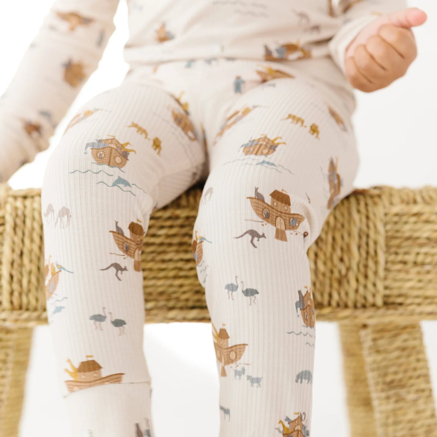 Ribbed Two-Piece Bamboo Pajama Set | Noah's Ark