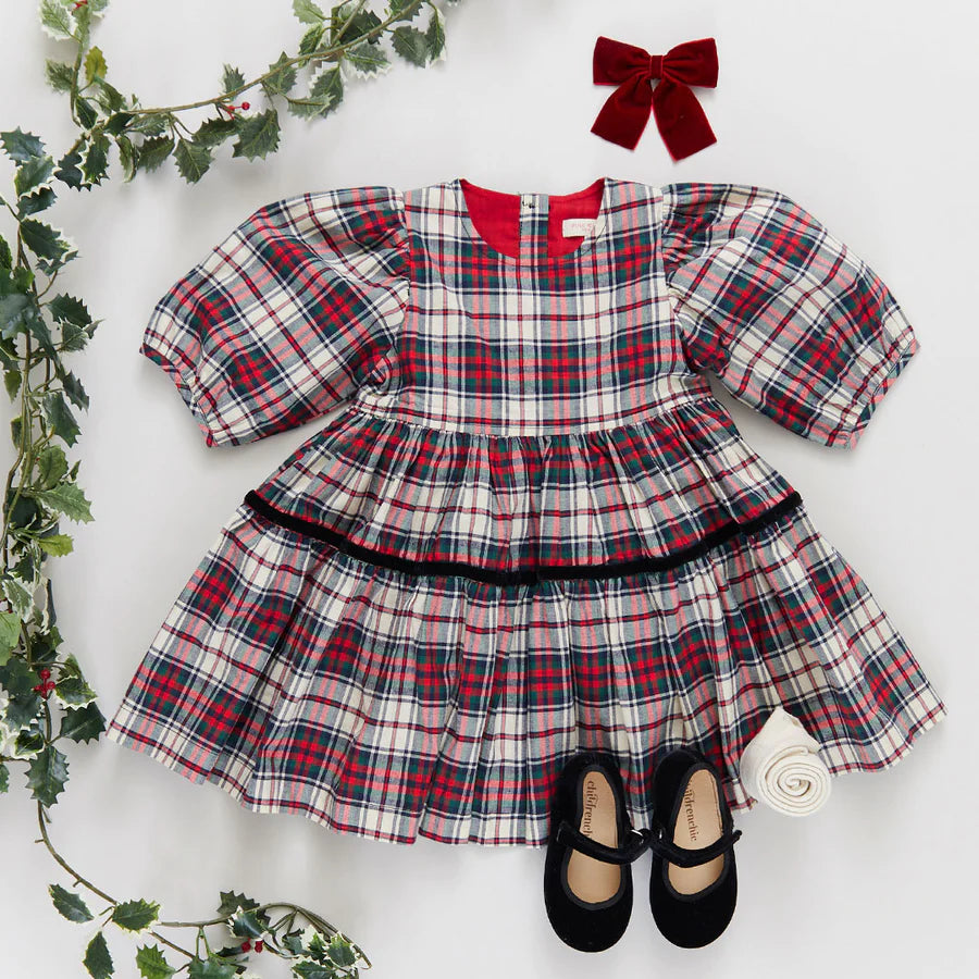 Maribelle Dress | Holly Tartan