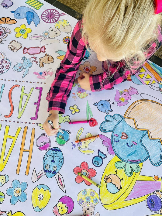 Easter Coloring Tablecloth Activity