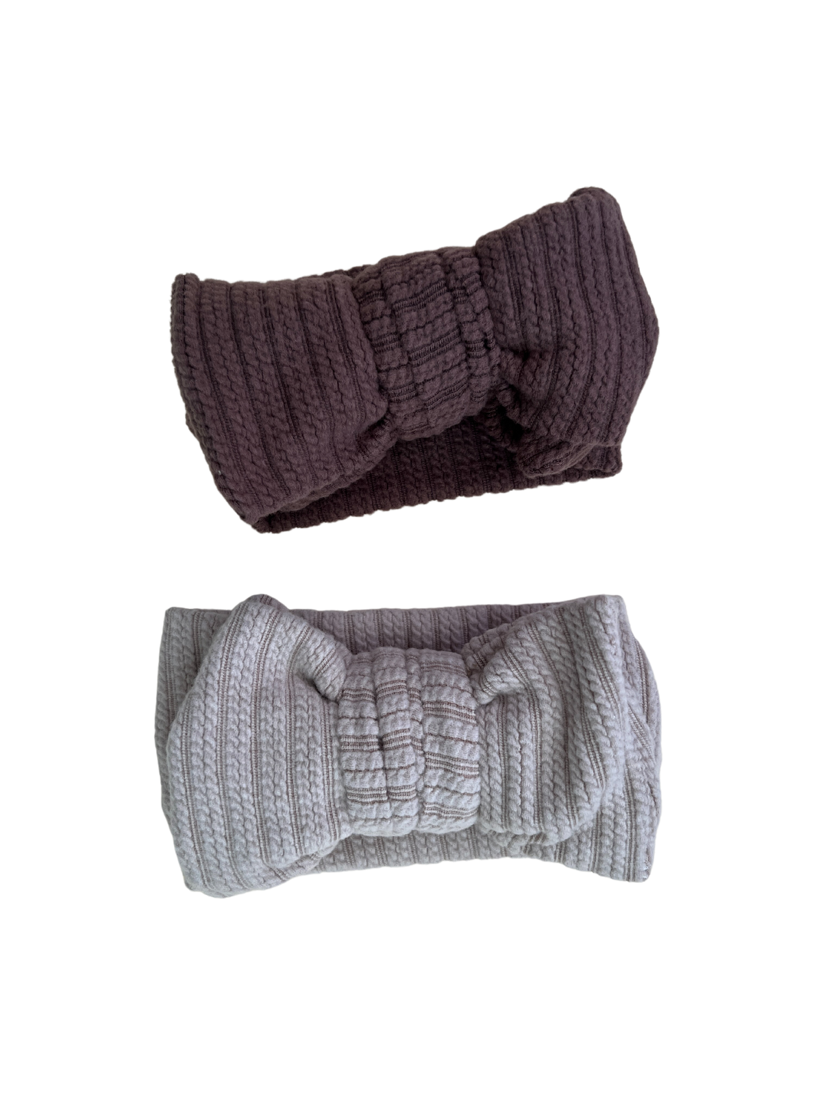 Luna + Luca Top Knot Headband - Brown: Brown