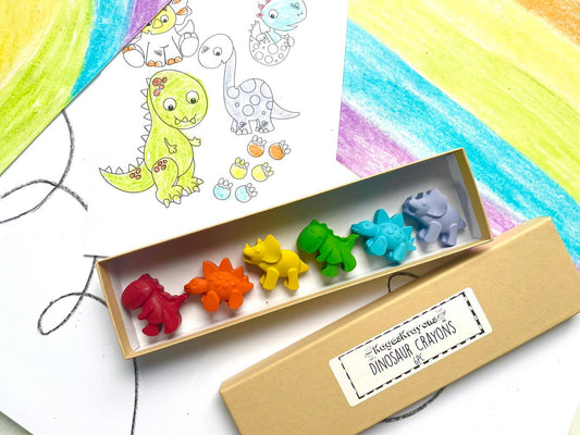 Dinosaur Crayons Gift Box