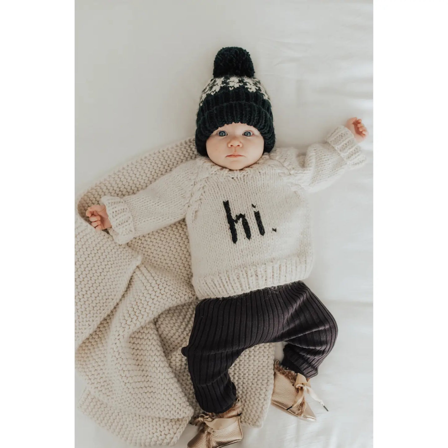 hi. Crew Neck Sweater | Black