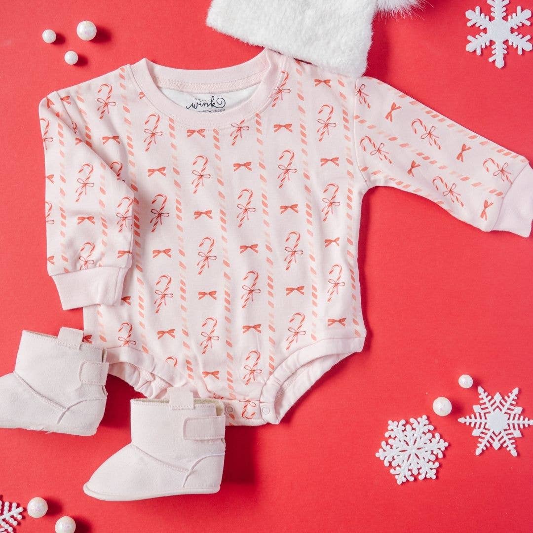 Candy Cane Lane | Christmas Long Sleeve Romper