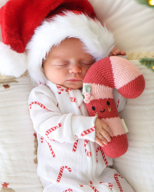 Baby Candy Cane (blush stripe) | cuddle+kind