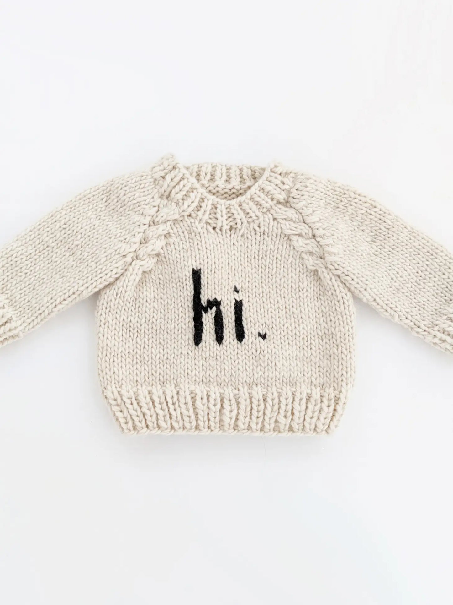 hi. Crew Neck Sweater | Black