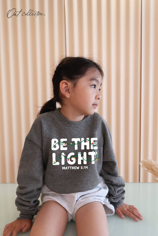 BE THE LIGHT Sweatshirt | Dark Heather Grey