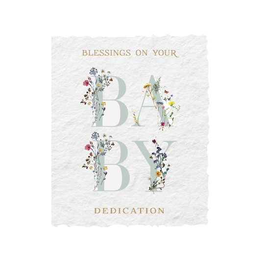 Blessings on Your Baby Dedication | Religious/Christian Greeting Card
