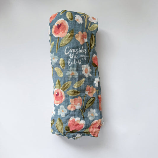 Muslin Baby Swaddle Blanket | Consider the Lilies