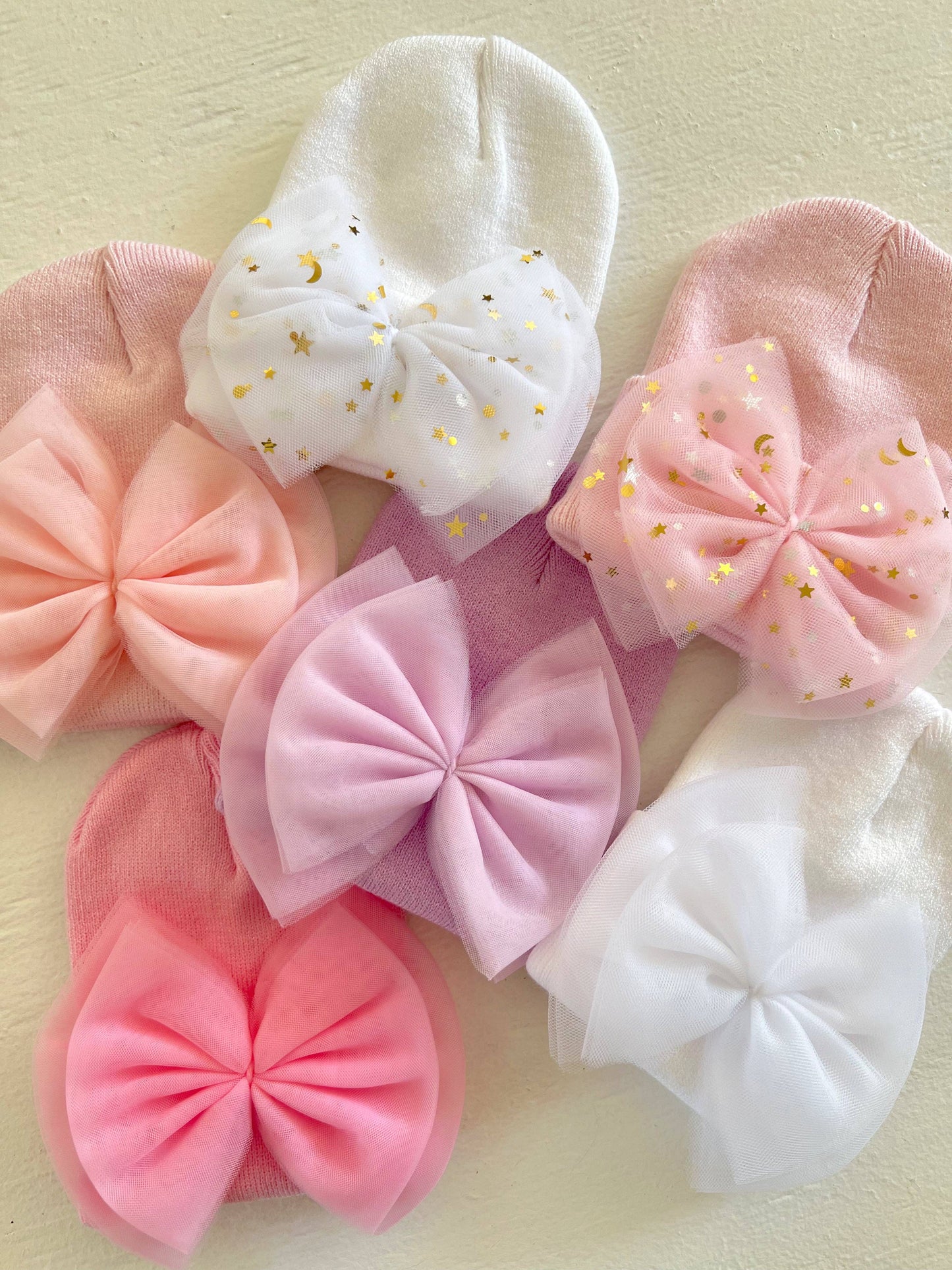 Baby's First Hat | White Tulle Bow