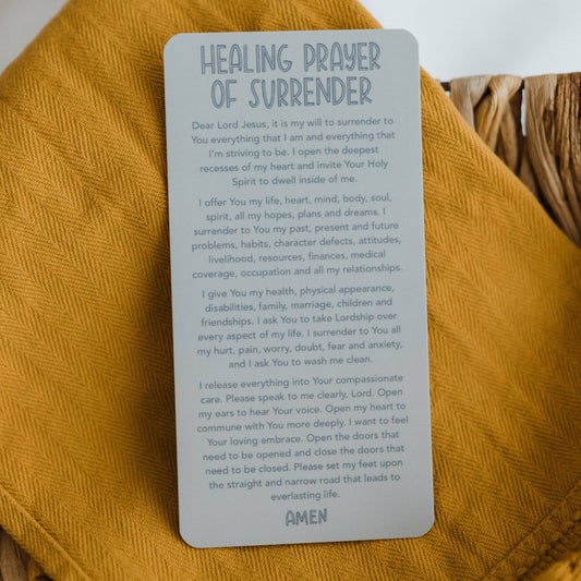 Healing Prayer of Surrender | Prayer Card