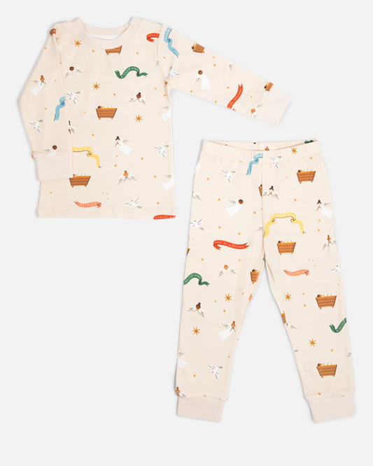 Baby Jesus Christmas Long John Pajamas