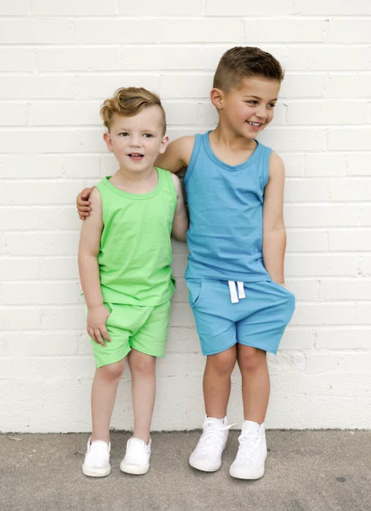 Raw Edge Harem Short | Electric Green