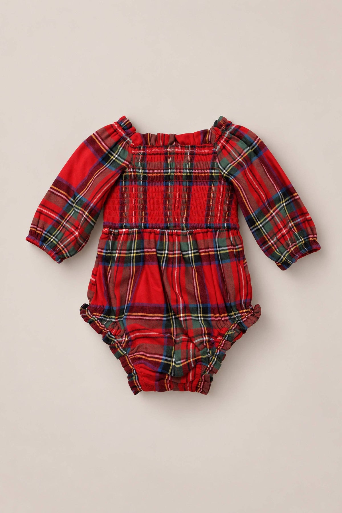 Madeline Romper | Holiday Plaid