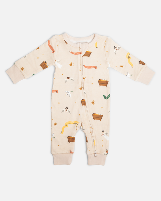 Jesus Christmas Baby Sleeper Pajamas