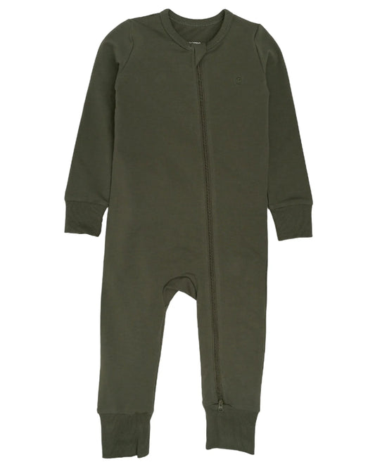 2-Way Zip Romper | Hunter