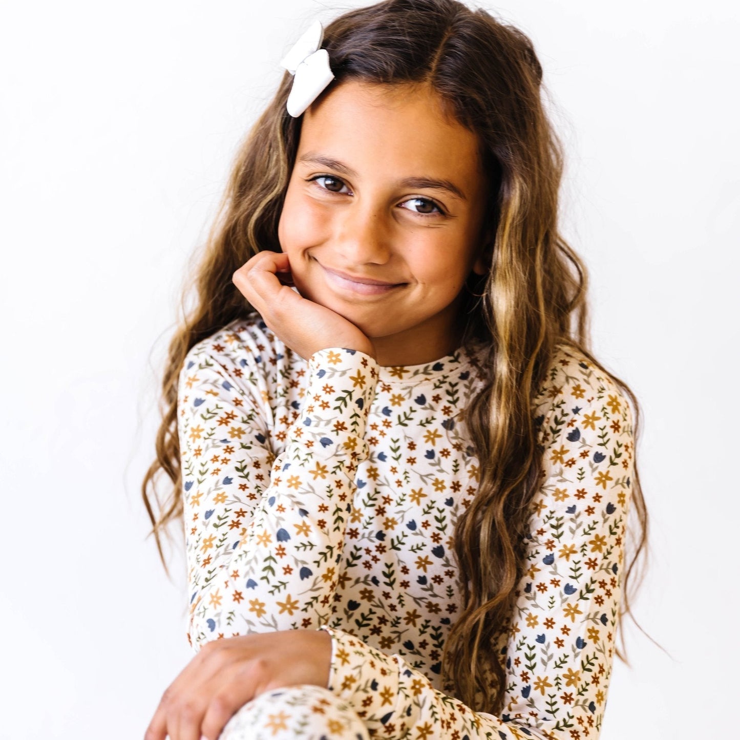 Bamboo Pajama Set | Cream Floral