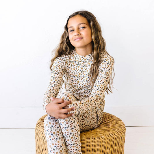 Bamboo Pajama Set | Cream Floral