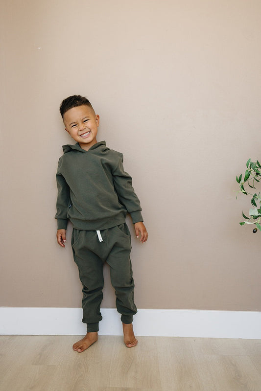 Harley Hoodie & Jogger Set | Olive Green