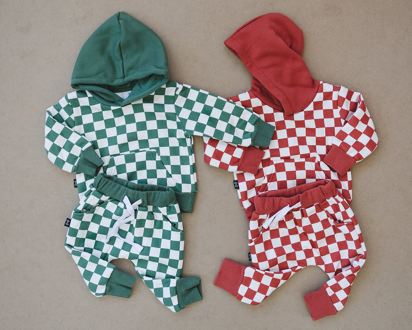 Jogger Set | Red Checker