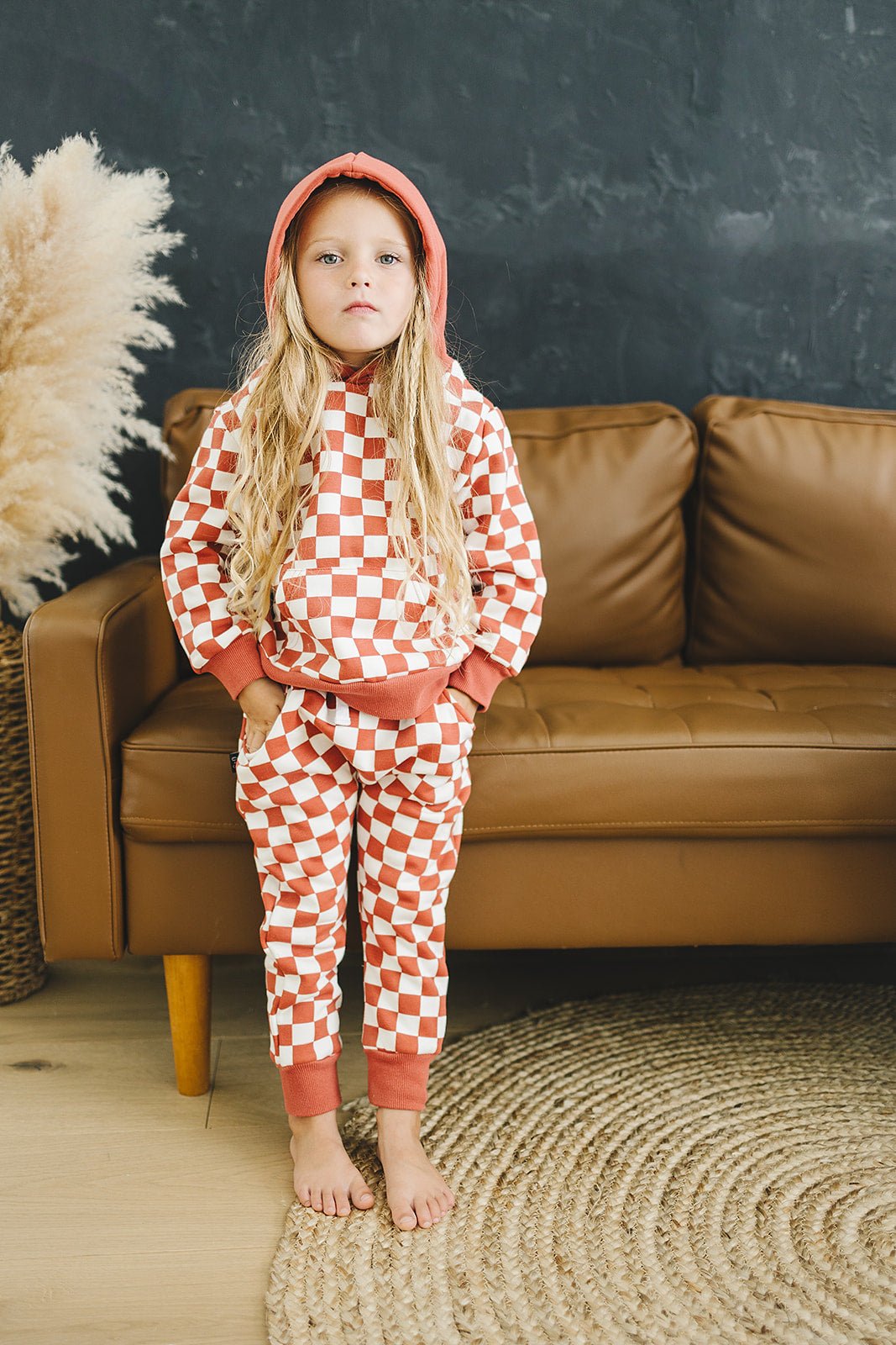 Jogger Set | Red Checker
