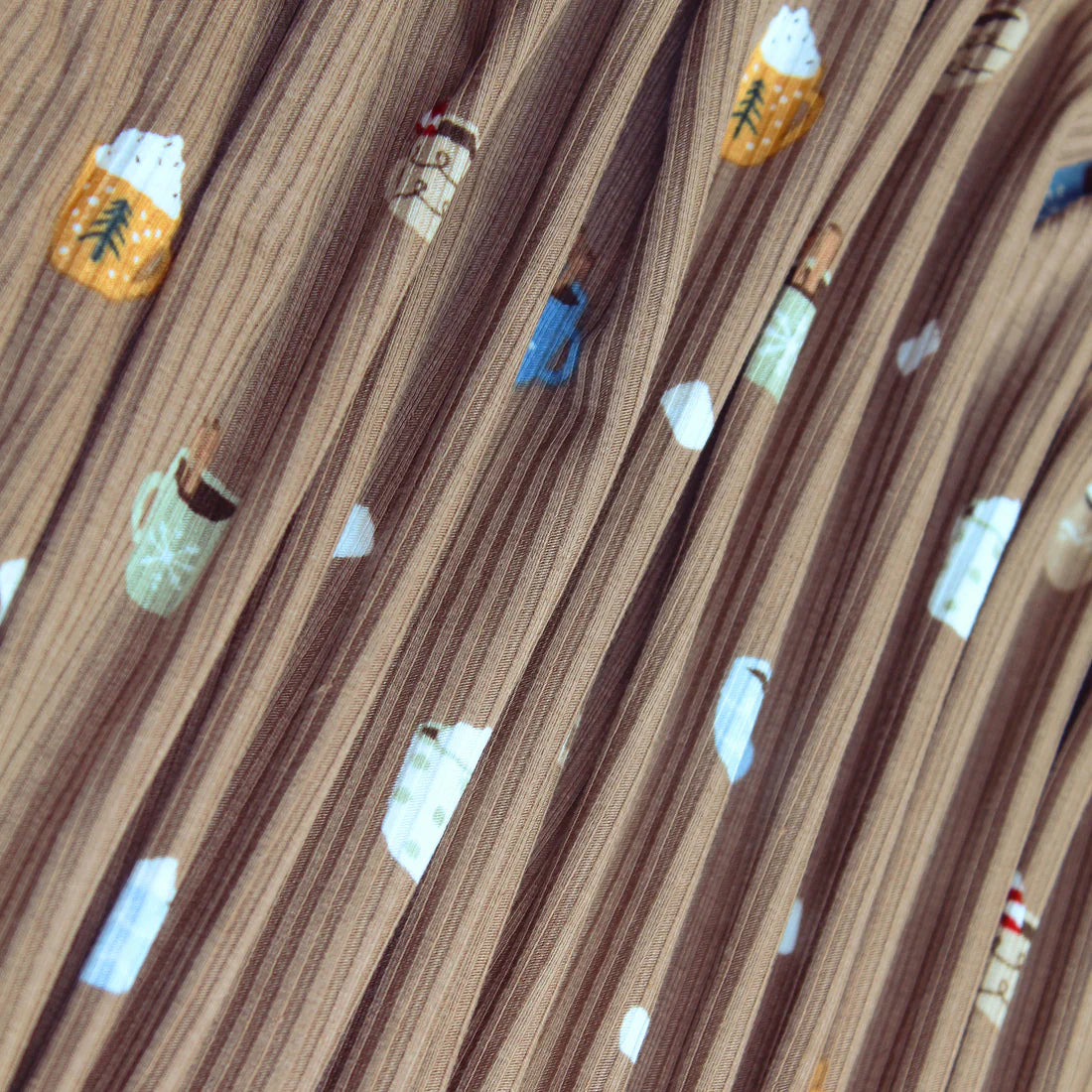 Bamboo Sleeper w/ Fold-Over Feet | Hot Cocoa