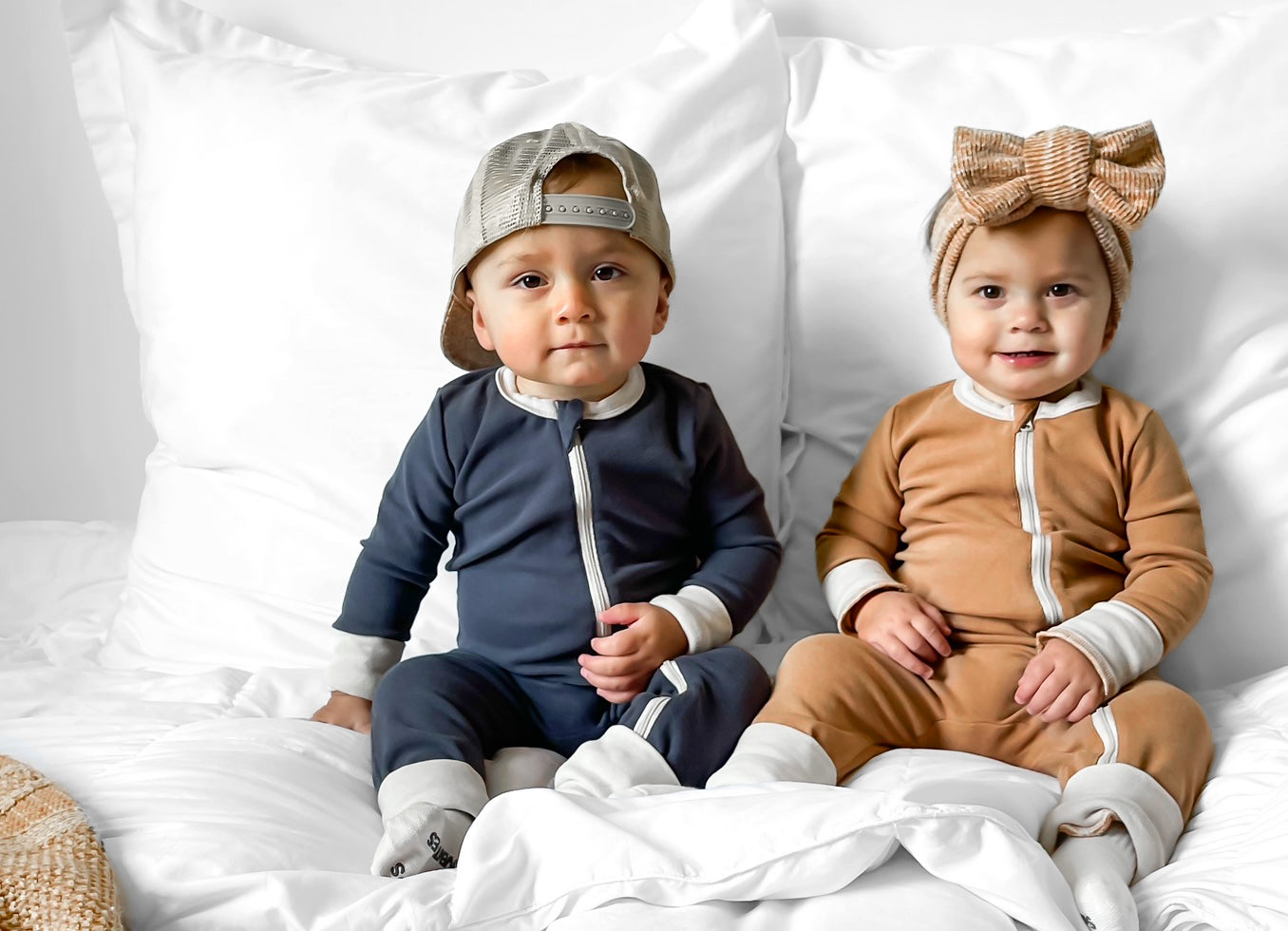 2-Way Zip Romper | Navy
