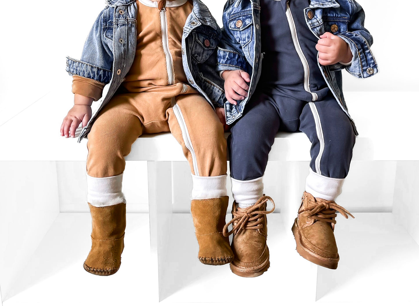 2-Way Zip Romper | Nutmeg