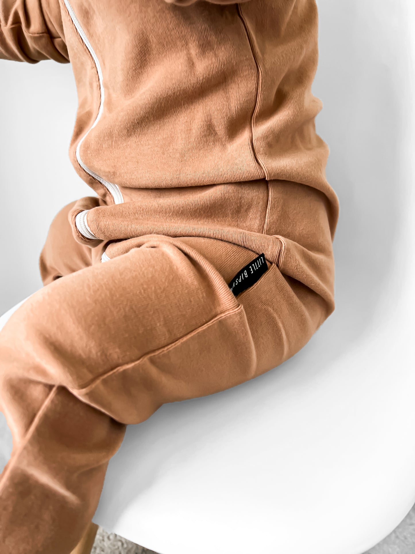 2-Way Zip Romper | Nutmeg