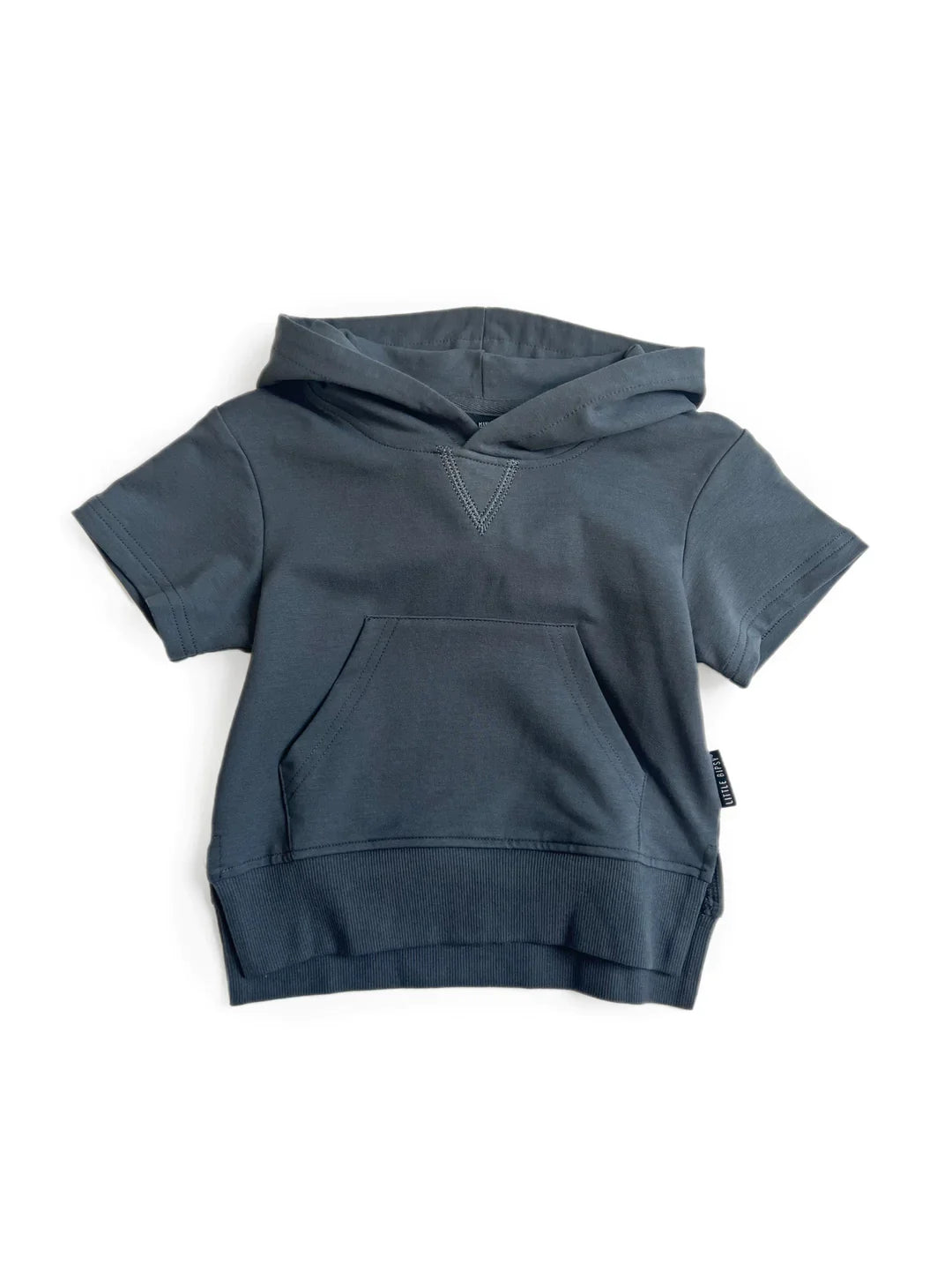 Short Sleeve Hoodie | Pewter