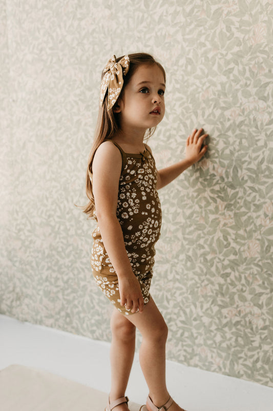 Tank Singlet - Daisy Floral