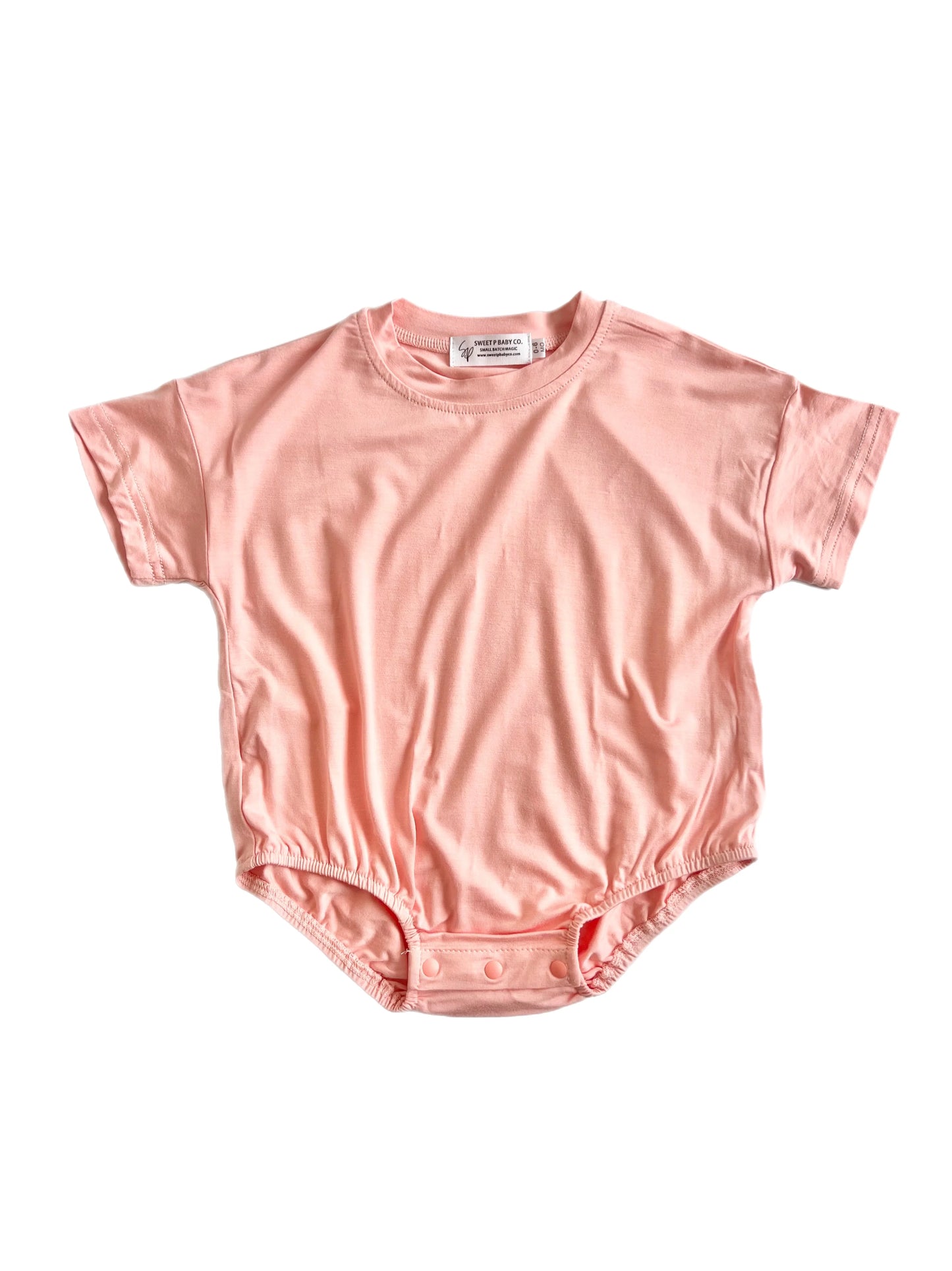 Bamboo Bubble Romper | Blush