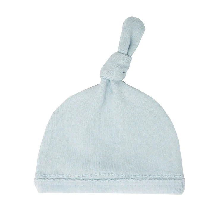 Organic Velveteen Top-Knot Hat | Moonbeam