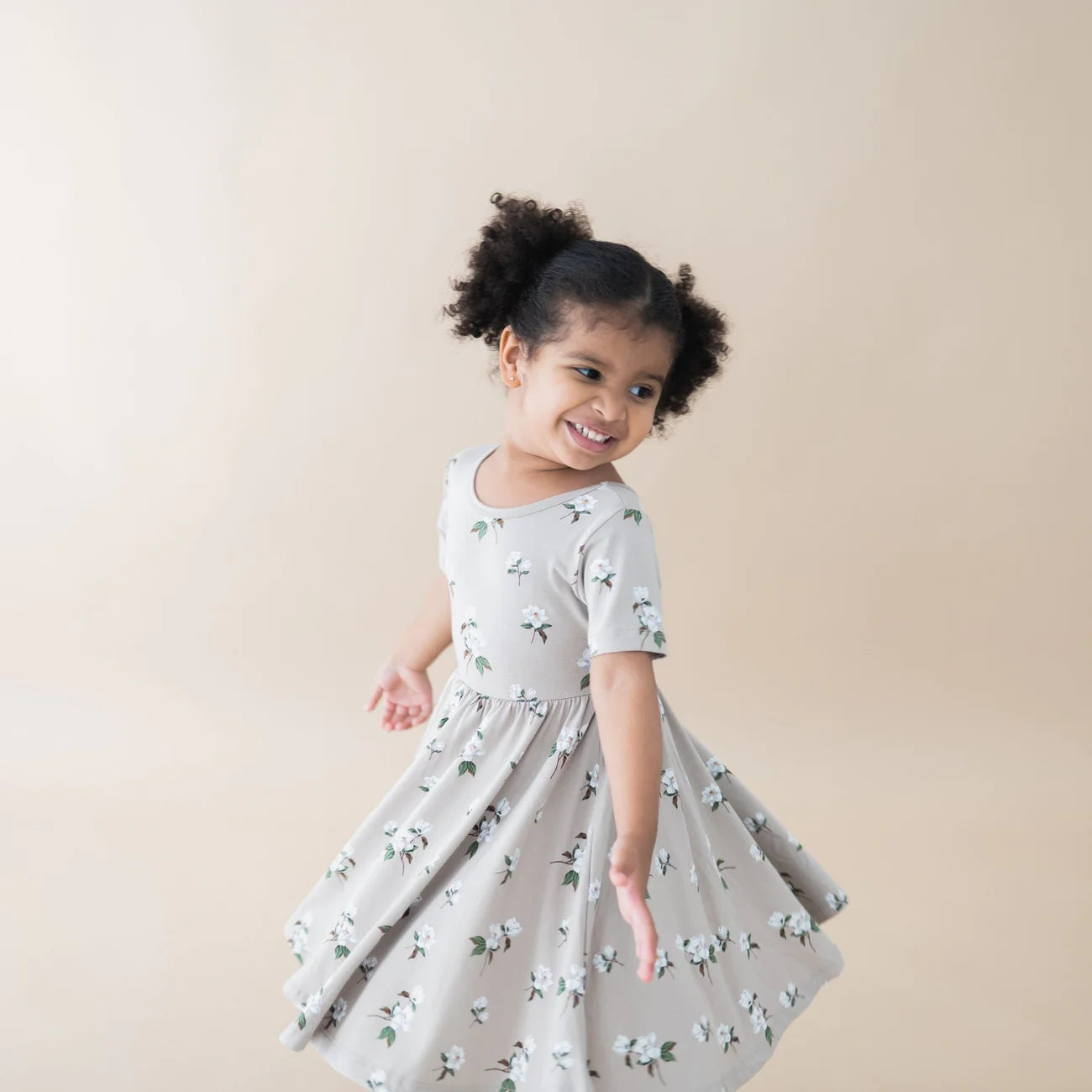 Bamboo Twirl Dress | Khaki Magnolia
