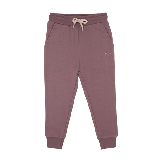 Bamboo French Terry Joggers | Plum