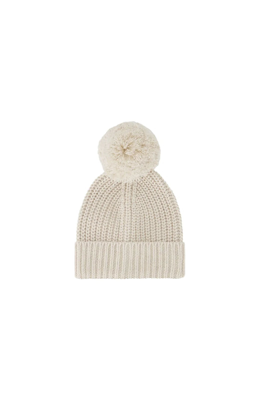Aurelie Beanie | Light Oatmeal Marle