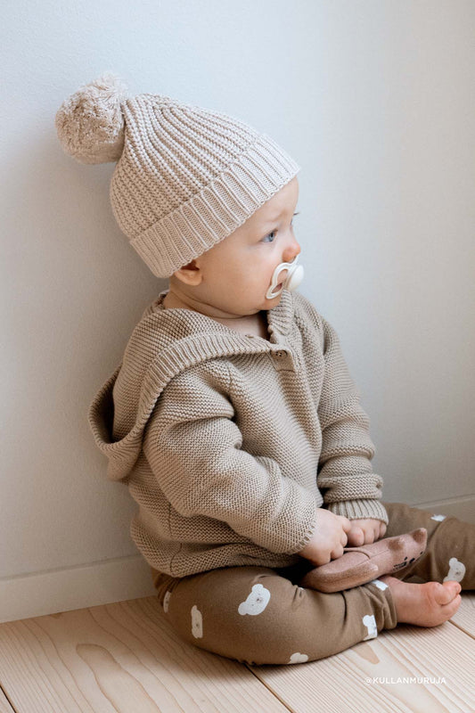 Aurelie Beanie | Light Oatmeal Marle
