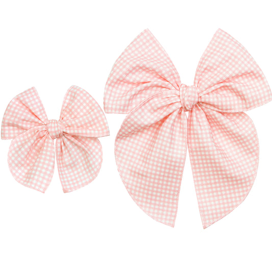 Petal Gingham Fable Bow | Pigtail Set