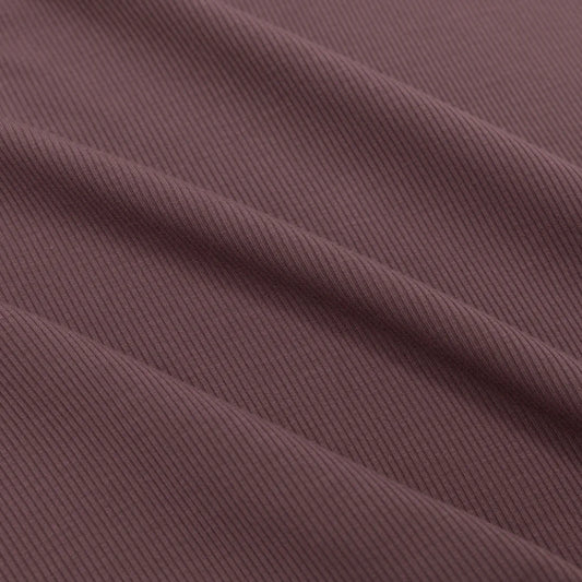 Bamboo Sleeper w/ Fold-Over Feet | Plum (Small Ribbed)
