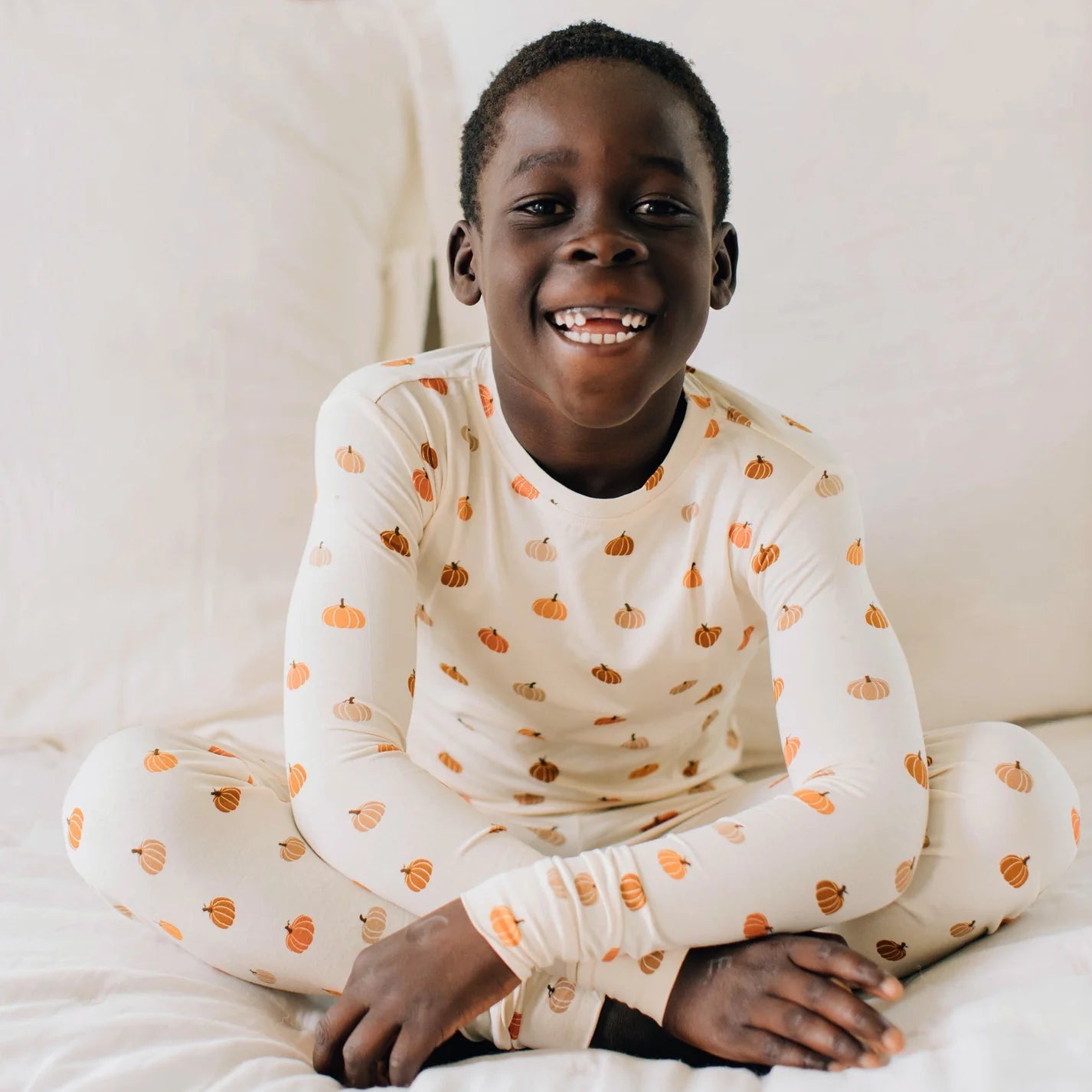 Two-Piece Bamboo Pajama Set | Pumpkins