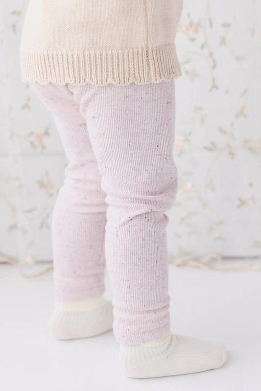 Organic Cotton Fine Rib Legging | Tulip Fleck