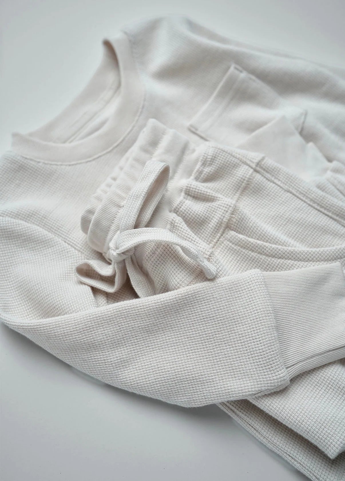 Waffle Jogger | Cream