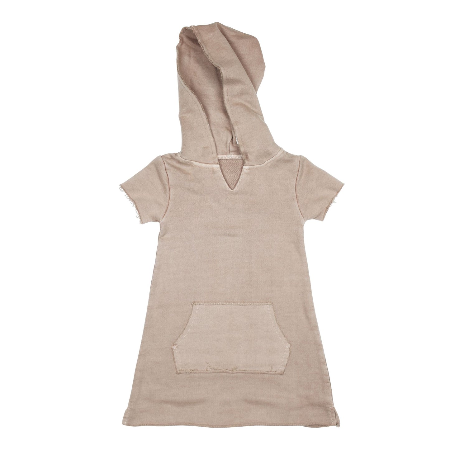 French Terry Hoodie Dress | Oatmeal