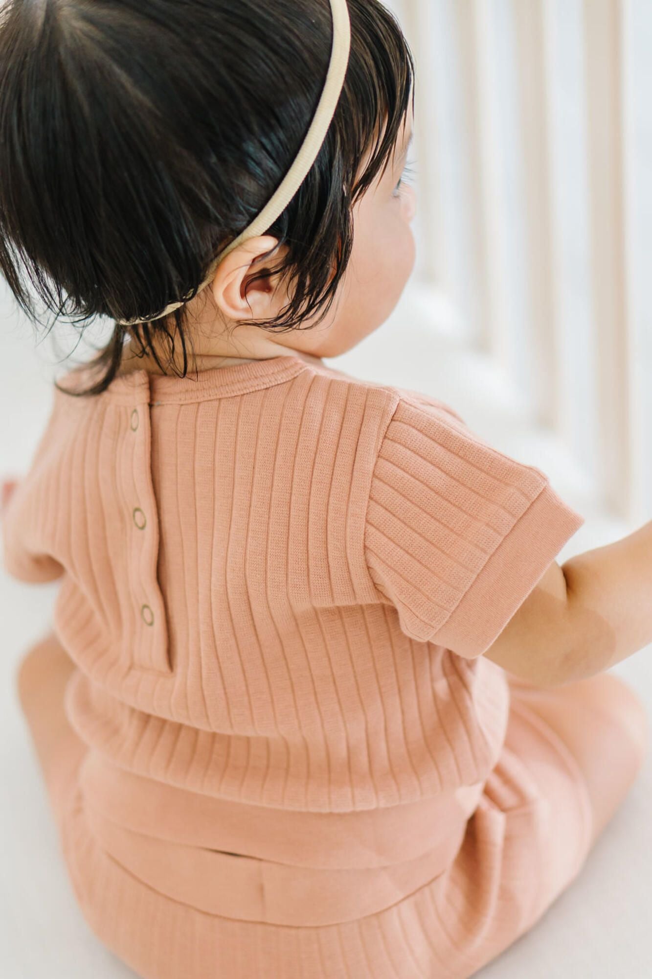 Ribbed Tee & Shortie Set | Adobe