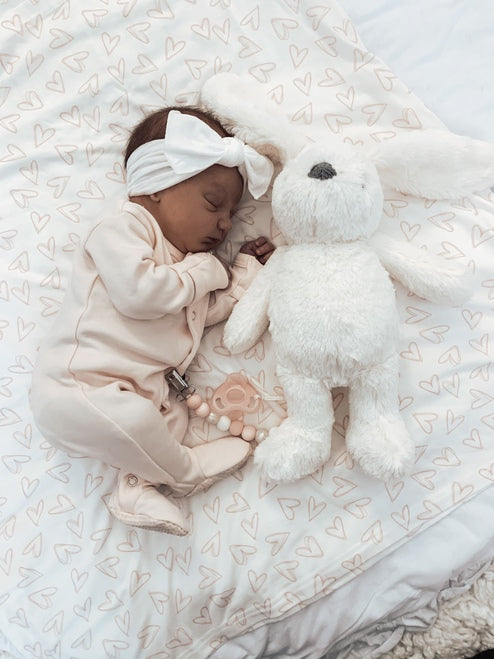 Blush Footed Sleeper | Snap Buttons