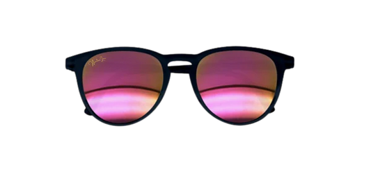 Big Kid Classic Sunny | Black with Mirror Pink Lens