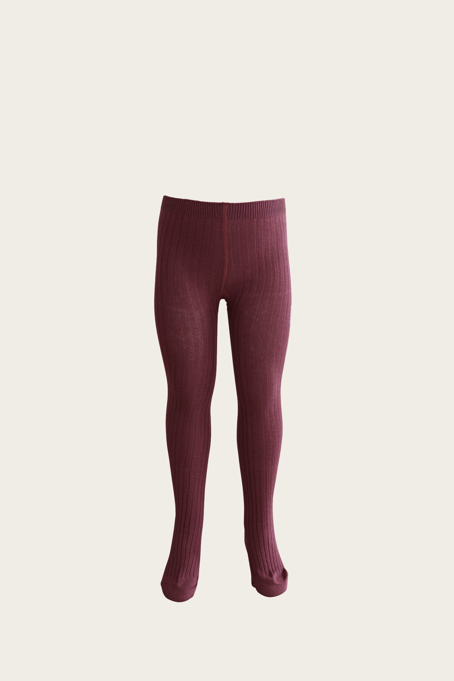 Rib Tights | Plum