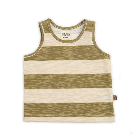 Striped Tank | Olive